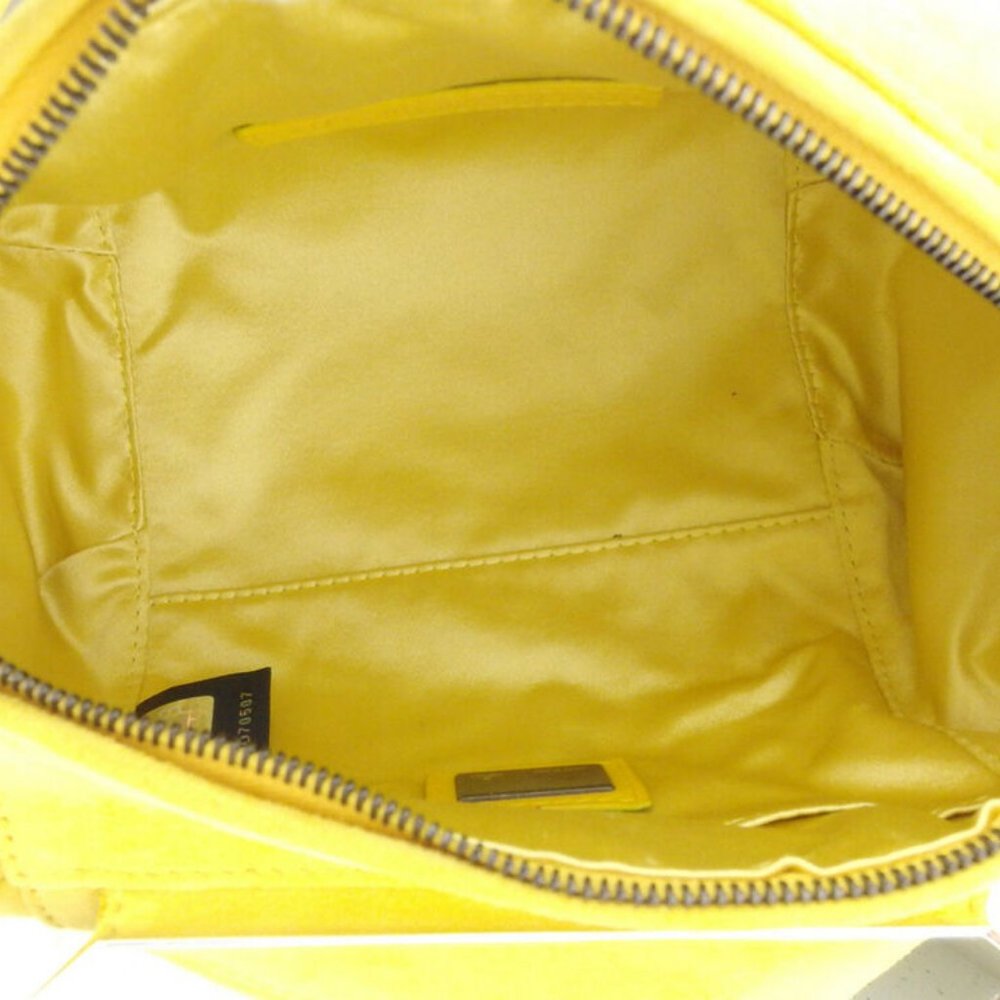 Authentic FENDI handbag mirror with suede - Picture 6 of 8